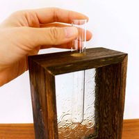 パラデック 花瓶 レトロガラス 一輪挿し フラワーベース ブラウン 463187 1個（直送品）