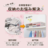 アストロ このサイズが欲しかった!高20cm 衣類整理袋 プチローズ 4枚組 183-39 1セット(4枚)（直送品）