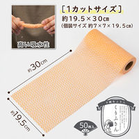 アストロ 不織布ふきん くりふきん オレンジ 618-89 1本（直送品）