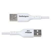 USB A USB C ケーブル　USB 2.0　1m　3A15W　ホワイト（直送品）