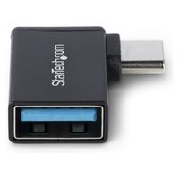 USB-C - USB-A変換アダプター　L型右向き　5Gbps　オス-メス（直送品）