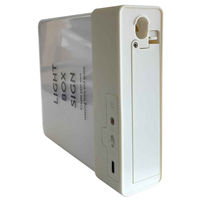 東洋ケース ウォールライト テーブルライト LIGHT BOX SIGN 本体 ホワイト 454228 1個（直送品）
