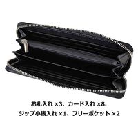 スワン ROTHCO リサイクルレザー ラウンド長財布 45050 キャラメル 1個（直送品）