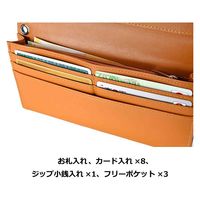 スワン ROTHCO リサイクルレザー 長財布 45049 ブラウン 1個（直送品）