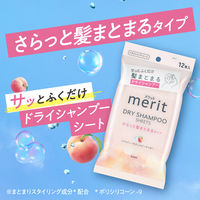 メリット　ドライシャンプーシート　さらっと髪まとまるタイプ　20枚入　花王