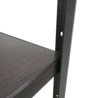 【軒先渡し】ストア・エキスプレス Lアングルシェルフラック 幅120cm 高さ180cm 5段　ダークブラウン 1717-1191 1台（直送品）