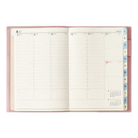 日本能率協会マネジメントセンター 【2025年4月版】NOLTY キャレル B6 バーチカル1 ピンク 9091 1冊（直送品）