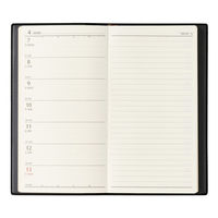 日本能率協会マネジメントセンター 【2025年4月版】NOLTY エクセル8 スリム 片側1週間+ノート 黒 9033 1冊（直送品）