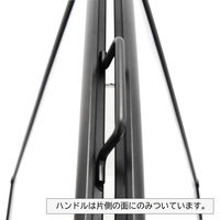 KMA ポスターパネルスタンド ハンドル付き A1 両面 黒 フレーム25mmタイプ K-PPSH25-A1RB 1台（直送品）