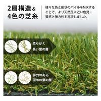 ミナト電機工業 リアル人工芝 通常タイプ 1m×2m デラックス AT-DX350-0102 1個（直送品）