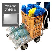 ミナト電機工業 アルミ台車 MTA-100NWH 両側ハンドル仕様 1個（直送品）