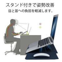 武興商事 PC PCカバー パソコンケース スタンド付き 13インチ 14インチ ブラック 101138 1個（直送品）
