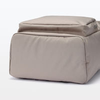 無印良品 肩の負担を軽くする 撥水上から開くリュックサック ダークベージュ 良品計画