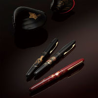 呉竹 くれ竹万年毛筆 蒔絵物語 桜に紅葉 軸色:黒 DU185-515 1本（直送品）