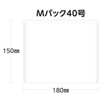 武蔵野産業 食品袋 Mパック40号 白 4580311240051 1セット(1箱(500枚入)×8)（直送品）