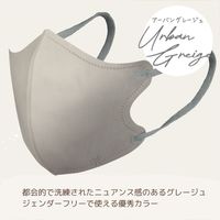 ヨコイ 細見えマスク tone+(トーンプラス) アーバングレージュ 7枚入 FG07-GR 1袋(7枚入)（直送品）