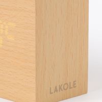 デジタルクロックWOOD（レクタングル） ナチュラル LAKOLE/ラコレ