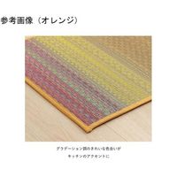 イケヒコ・コーポレーション い草キッチンマット グラデーション調 グレー 約43×120cm 67-5722-23 1個（直送品）