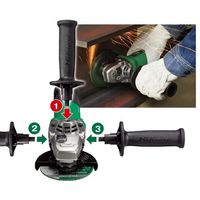 エスコ 125mm/1600W 電子ディスクグラインダー EA809DA-2B 1台（直送品）