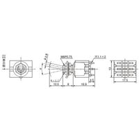 エスコ 125V/4A 3極双投/トグルスイッチ EA940DH-110A 1セット(5個)（直送品）