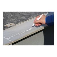 エスコ ゲルチョーク(白/ホルダー付) EA765MP-601 1セット(6パック)（直送品）