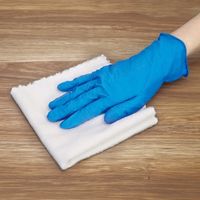 KOKUGO 使い捨てニトリル手袋 teniifit NITRILE ピュアブルー No.1500 L 200枚入 104-99603（直送品）