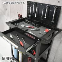 ワールドツール アストロプロダクツ AP ツールワゴン3段 引出&パネル付 ブラック TW098 2003000010985 1台（直送品）