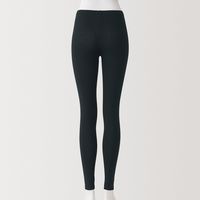 【レディース】無印良品 婦人 ストレッチ天竺編み レギンス 十分丈 婦人Ｌ 黒 良品計画