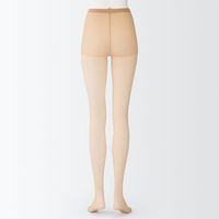 【レディース】無印良品 婦人 サポートタイプ ２０デニール ストッキング（３足組） 婦人Ｌ クリアベージュ 良品計画