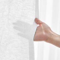 無印良品 麻平織ノンプリーツカーテン 幅１００×丈１７８ｃｍ用 オフ白 良品計画