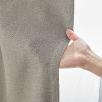 無印良品 防炎 遮光性 ドビー織りノンプリーツカーテン 幅１００×丈１７８ｃｍ用 ベージュ 良品計画