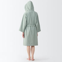 無印良品 ガーゼパイルバスガウン 男女兼用ＬーＸＬ ライトグリーン 良品計画