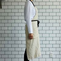 DEAN&DELUCA（ディーン&デルーカ） ジャガードエプロン ブラック×ナチュラル 4580379231664 1個