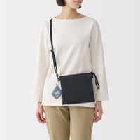 無印良品 ナイロンメッシュ コンパクトポーチ ブルー 約７×６ｃｍ 良品計画