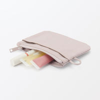 無印良品 リンクルナイロン フラットポーチ ピンク Ｓ 約１３．６×１０ｃｍ 良品計画