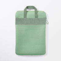 無印良品 ポリエステル 縦型クッションタブレットケース １１型用 グリーン 良品計画