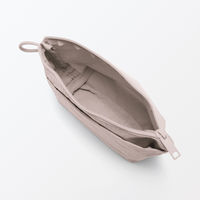 無印良品 リンクルナイロン マチ付きポーチ ピンク Ｓ 約１６．５×１１×６ｃｍ 良品計画