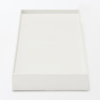 無印良品 再生ポリプロピレン入り ファイルボックス用フタ 幅１０ｃｍ用 ホワイトグレー 1セット（1個×2） 良品計画