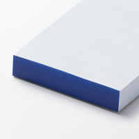 無印良品 カラーメモパッド 横罫 約６４×１１２ｍｍ １６０枚 青 1セット（1冊×2） 良品計画