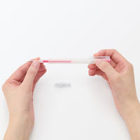 無印良品 さらさら描けるゲルインキボールペン ノック式 ０．３ｍｍ ピンク 1セット（1本×10） 良品計画