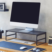 リヒトラブ 机上台 幅590mm ハイタイプ マットブラック A7333-124 1セット(3台)