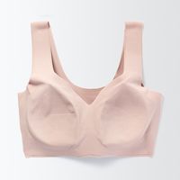 【レディース】無印良品 婦人 ひびきにくいハーフトップブラジャー 婦人Ｓ アプリコット 良品計画