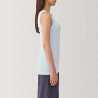 【レディース】無印良品 婦人 なめらかブラタンクトップ 婦人Ｍ ライトブルー 良品計画