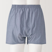 【メンズ】無印良品 紳士 なめらか 前開きトランクス 紳士Ｍ ライトネイビー 良品計画