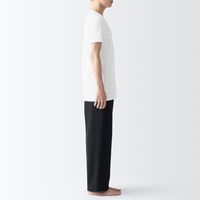 【メンズ】無印良品 紳士 脇に縫い目のない ２枚組 Ｖネック半袖Ｔシャツ 紳士Ｌ 白 良品計画