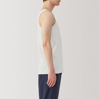 【メンズ】無印良品 紳士 さらっと綿 タンクトップ 紳士Ｌ ライトグレー 良品計画