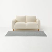 無印良品 洗いざらしの綿キルティングラグ １００×１９５ｃｍ グレー 良品計画