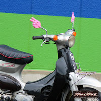 マッドマックス 汎用 ミニ じゃんけんミラー 8mm 正ネジ ブラック 左右セット MM04-0014-BK 1セット(左右1組)（直送品）