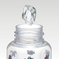 スケーター 六角ブローボトル350ｍｌ 水筒クロミフラワーレトロ ＰＤＨ4 1個 サンリオ クリア 軽量