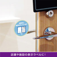 ヒサゴ 屋外用ラベル 強粘再剥離 A4 丸 12面 KLPH3020S 1袋